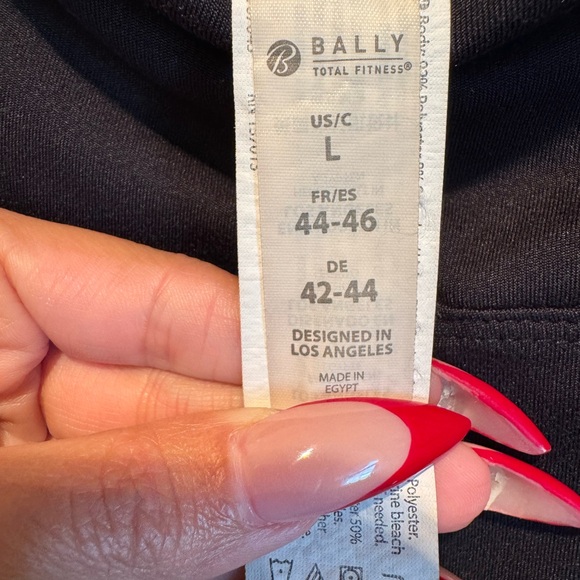 Bally Total Fitness Tummy Control‎ Straight Leg Yoga Pants Large - Picture 6 of 6